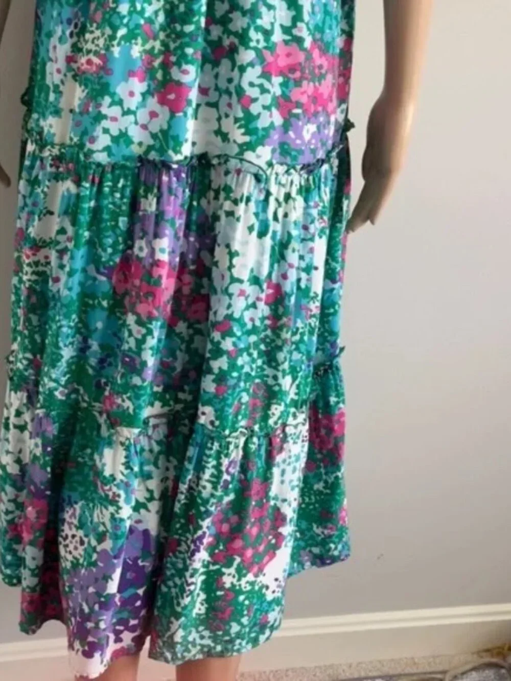 Rails Juni Gardenia Flora Midi Dress Size Medium - Picture 8 of 15